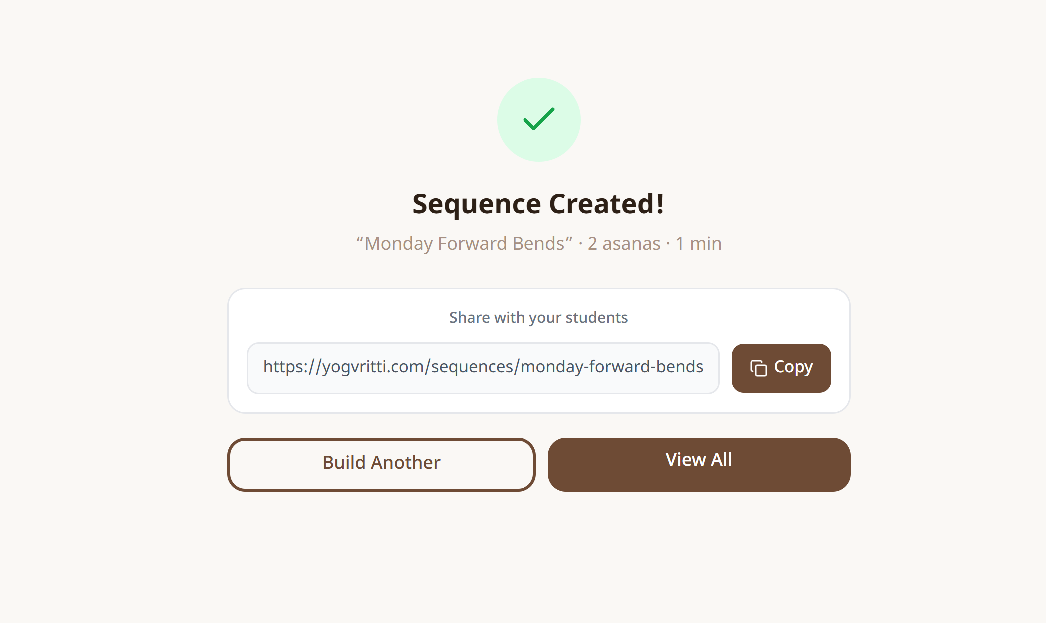 One click — saved & shareable instantly